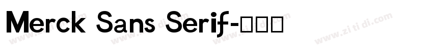 Merck Sans Serif字体转换